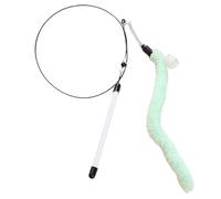 Teaser Wand for Cats, 80 cm, Realistic Interactive Play - Teaser in Bright Colours, for Enriching the Daily Indoor Routine, Relaxation, Game, at Home, Exercise for