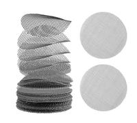 teashow 100 Pack Round Mesh for Plant Pot Bonsai Mesh Pad,Flower Pot Hole Cover Pads,Durable Planter Bottom Grid Mat for Drainage Screens,Reusable Prevent Soil Loss for Pots(10cm)
