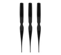 Teasing Brush For Fine Hair, Teasing Hair Brush Portable Styling Tool with Additional Volume Function 3Pcs Teasing Comb For Fine Hair For Home and Travel Use (Black)