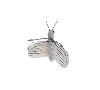 Teasing Cat Stick Little Flying Bug Stick Cat Toy With Bell Cat Pet Toy Interactive Cat Toy Pole(Grey replace head)