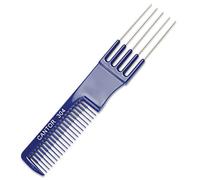 Teasing Comb With Metal Lifts - 6" Plastic Teaser Rake and Stainless Steel Lifting Prongs - Heat and Chemical Resistant - Wig and Hair Styling Tools by Adolfo Design