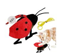Teasing Toyadores Ladybug Catnip Sound Toy Simulation Ladybug Can Call Cat Hanging Cat Stick Kitten Self-Entertainment Toy Catnip Sound - |