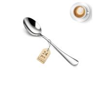 Teaspoons 24 Pieces 14cm, Berglander Stainless Steel Mini Spoons Set for Coffee, Dessert, Ice Cream, Metal Cutlery for Home, Kitchen, Restaurant Café, Party, Wedding