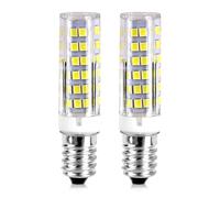 teasteam 2 Packs E14 LED Light Bulb Cool White 6000K 550LM AC220-240V | Cooker Hood Bulbs 5W (50W Halogen Equivalent) , Non Dimmable SES Small Edison Screw, for Fridge Home Lighting