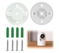 teasteam Smart Camera Wall Mounting Base 55mm 2Set for Tapo Camera Universal Mount for Tapo C200 TP-Link C210 IPC40C IPC42C TPC42EW IPC43AN IPC43AW MIPC451 Kasa Holder with Screws Expansion Plugs
