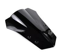 TEAUSA Fit For Yamaha MT-09 Tracer MT09 FJ09 FJ-09 2015 2016 2017 Black Windshield WindScreen Double Bubble MT 09 FJ 09 2015 2016 (Size : Black)