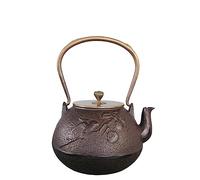 Teaware Cast Iron Teapot Capacity 1.25 L Large Cast Iron Teapot Kettle Stovetop Safe,Tetsubin Coated Loose Tea Maker