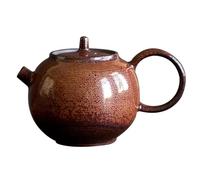 Teaware Ceramic Teapot, Kung Fu Porcelain Tea Set and Home Furnishings, Outdoor Picnic, Business Hotel Loose Tea Maker(Rosso)