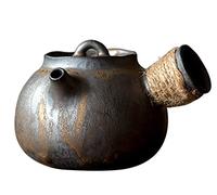 Teaware Chinese Ceramic Teapot 170Ml Porcelain Side Handle Portable Gift for Outdoor Loose Tea Maker