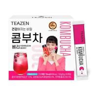 TEAZEN Berry Flavor 30 Stick Pack, Kombucha Powder Drink Mix (Berry 30 Sticks x 1.76oz)