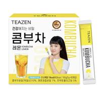 TEAZEN Lemon Flavor 30 Stick Pack, Kombucha Powder Drink Mix (Lemon 30 Sticks x 1.76oz)