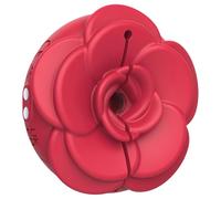 Teazers Rose - Vibrating Nipple Clamps (Red)