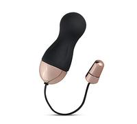Teazers Vibrating Egg with Curved Top Silent Wearable Vibrator, Black, 1 Count