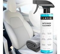 TEBASIC Tesla Interior Cleaner & Seat Stain Remover - Safe for White Vegan Leather - Car Detailing Kit for Model 3 Y S X Cybertruck - Cleans Dashboard, Console, Door & Upholstery Accessories