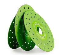 Tebbomp 3PCS 115MM Vacuum Brazed Ultra-Thin Multi-Pore Flat Abrasive Sheet Disc for Porcelain Ceramic Tile Diamond Saw Blade