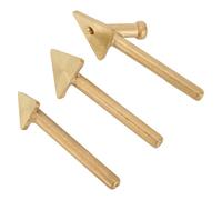 Tebbomp 3Pcs Iron Plastic Welder Soldering Iron Tips Replacement Tips Copper Repair Triangular Smoothing Welding Tips Replacement Tips