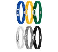 Tebbomp 6Pc Garbage Can Bands Cord Lord Adjustable Large Trash Can Rubber Bands Fits 8-33 Gallon Trash Cans Multifunction Band Easy to Use A