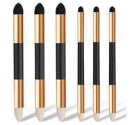 Tebbomp 6pcs Artist Blending Sponge Pen, 2 Sizes Double-Headed Detail Blending Stump Pen Sketch Pen Brush