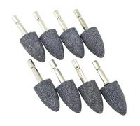 Tebbomp 8 Pcs Cone Shape Grinding Stone - 1/4inch Hex Shank Abrasive Stone Mounted Grinding Point for Rotary Tool Drill (25mm)