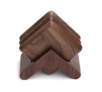 Tebbomp Black Walnut Wooden Coasters, Tea Cup Mat & Coffee Insulation Pad for Kitchen, Table Decor