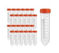 Tebbomp Conical Centrifuge Tubes 50mL,50Pcs Sterile Premium Polypropylene,Leak-Proof Screw Caps