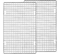 Tebery 2 Pack Heavy-Duty Wire Cooking Rack Baking Racks Fits Half Sheet Pan, Nonstick Baking & Cooling Grid for Roasting, Cooking, Grilling, Drying - 16" x 10"