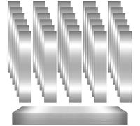 Tebery 30 Pcs Shim Stock Assortment, 10 Size 304 Stainless Steel Metal Shims for Leveling, Strips Gap Filler Trim Tools for Kitchen Home Improvement, 0.0007'' to 0.01''