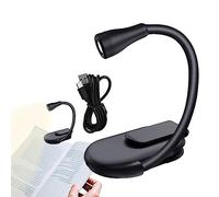 Tebinzi Reading Light - Portable Reading Light Clip - USB Charging Model Light with Stand and Clip for Home, Travel, Outdoor, Housewarming, Bedroom
