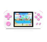 TEBIYOU Handheld Games for Kids Built-in 218 Video Games, Portable Kids Travel Toys for Ages 4-13 with Rechargeable Battery 3.0" HD Screen, Mini Gaming Player Birthday Xmas Gifts for Boys Girls, White