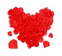 Tebrun - Red Rose Petals, Marry Me Decorations, Fake Petals, Rose Petals For Bedroom, Rose Petal For Bath, Romantic Bedroom Decorations (500, Red)