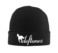 TEBTRGK Deftones Metal Music Band The White Pony Knitted Caps Women's Men's Beanies Autumn Winter Hat Acrylic Casual Melon Cap