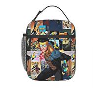 TEBTRGK Invincible Mark Grayson Superhero Insulated Lunch Bag Anime Food Bag Portable Cooler Thermal Bento Box for Travel