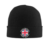 TEBTRGK Make Britain Great Again Reform UK Knitted Hat Beanie Autumn Winter Hat Warm Acrylic Color Caps for Men Women Gift,