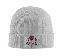 TEBTRGK The Rose Once Upon AWRLD Kpop Rib Knit Cuffed Beanie for Unisex Winter Warm Bonnet Knitting Hat