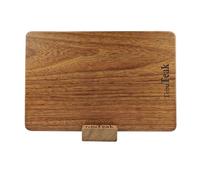 TebuTeak Solid Teak Wood Cutting Board - Single/One Piece Design Wooden Choping Boards Non Glued Knife-Friendly Durable Chopping Block for Kitchen Meat Vegetable Chese 12x8 IN (Includes Stand)