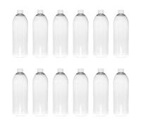 TEC 1 Litre Pet Plastic Bottles with Lids UK Made 28/410 White Caps Clear Empty Containers Tall Boston Round 30% Recycled RPET and Fully Recyclable (28)