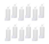TEC 1 Litre Plastic Bottles White HDPE UK Made Flip Lids Caps 28mm (18)