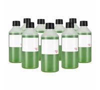 TEC 250ml HDPE Plastic Bottles UK Made Non-Leak 28mm with Black Screw Top Lids Chemical and Water Storage Clear Transparent Reusable Small Mini Empty Bulk Bottle (36)
