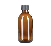 TEC 300ml Bottles Amber Glass 65% Recycled UK Made Small with Caps for Cleaning and Hair Water Oil Gardening Mist Essential Oils Recyclable with Labels Wrapped in Sustainable Paper (1)