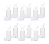 TEC 500ml Plastic Bottles White HDPE Flip Caps UK Made Non Leak Lids 28ml Water Chemicals Empty 30% Recycled (18)