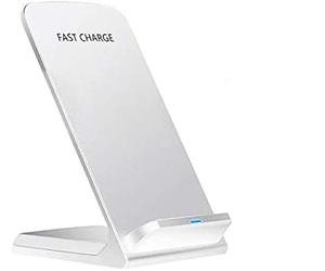 Tec-Digi Mobile Phone Wireless Qi Charger, Qi-Certified iphone Samsung Phone Fast Charger, white