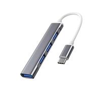 Tec-Digi USB C Hub, Slim Type C to 4 Port Ways USB 3.0 Adapter Data Extender Hub USB Splitter Compatible with Thunderbolt 3 Macbook Pro M1 Air 2020, iPad Pro Air, XPS 13/15
