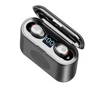 Tec-Digi Wireless Earbuds, Built In Bluetooth Speaker Bluetooth 5.0 Headphones TWS True Wireless Earphones for iPhone/Android, Touch Control, IPX7 Waterproof with Portable Charging Case