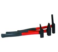 Tec Hit 225300 Set of 3 Fibre Glass Hammers, Red/Black