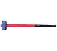 Tec Hit 891400 Handled Hammer 3 kg Fibre Glass Handle Red/Black