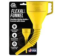 TEC Products FlexAll Funnel - Flexible Rubber Funnel with Handle, Multiple Sizes and Colors, Made in The USA (Small, Yellow)