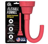 TEC Products FlexAll Threaded Funnel, Integrated Nitrile Rubber, Suitable for Cars, Tractors, Boats, Chainsaws, Trimmers, and Can Screw Directly on Bottles - Fits Gallon, Quart and Pint Containers