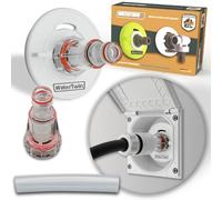 Tec4Camp® Watertwin-PRO Fuel Cap with Water Connection Adapter with Filter for Water Tank Cap 3-Pin D: 68 Water Filler Nozzle Filling Connection Motorhome Caravan Accessories