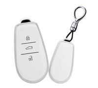 TECART Car Key Case Key Case Fits Nissan N7 N7pro N7max 2025 TPU Key Case 3 Buttons Key Cover - White A