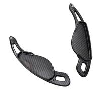 TECART Car Shift Paddle Extension Fits R-ange Rove Discovery Sport Evoque Velar Sport Shifter Paddle Fits Jaguar XEL XF F-PACE F-TYPE Replacement Set Steering Wheel Rocker Extensions Carbon Black